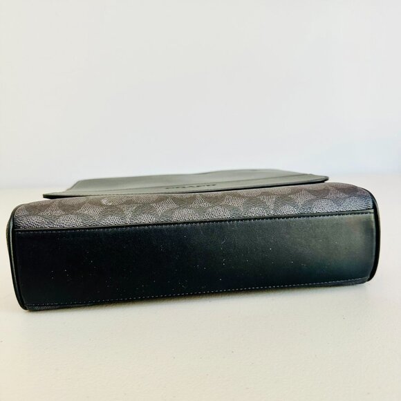 COACH HOUSTON MAP BAG IN SIGNATURE CANVAS CROSSBODY MESSENGER BAG UNISEX - Picture 6 of 11